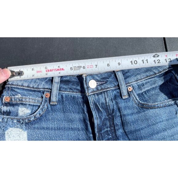 Goldie Blues Womens 5" Cheeky High-Rise Denim Shorts Curvy Fit Comfort Stretch 0 - Picture 6 of 6